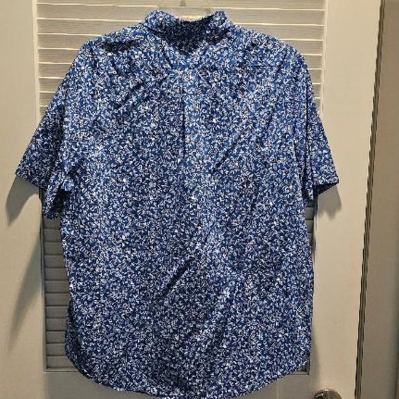 VINEYARD VINES Murray Shirt - Slim Fit XL Blue Floral Short Sleeve - Picture 4 of 4